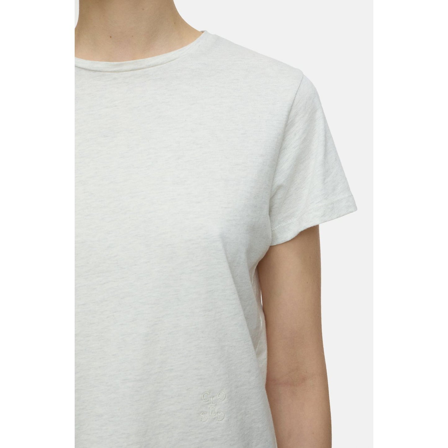 T-Shirt in Melange - Sabbia Beige - DUNE + SALT
