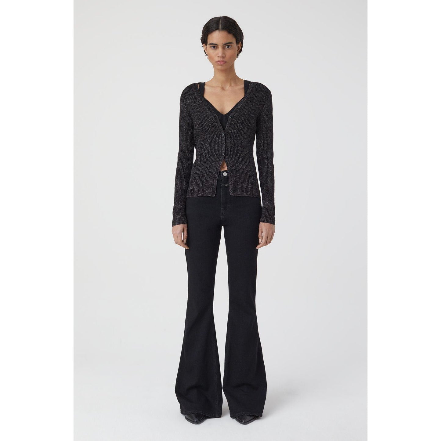 V-Cardigan - Black - DUNE + SALT