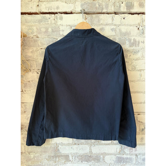 Hartford Women's Vizir Woven Jacket in Night color, stylish women's outerwear with textured fabric and modern design.
