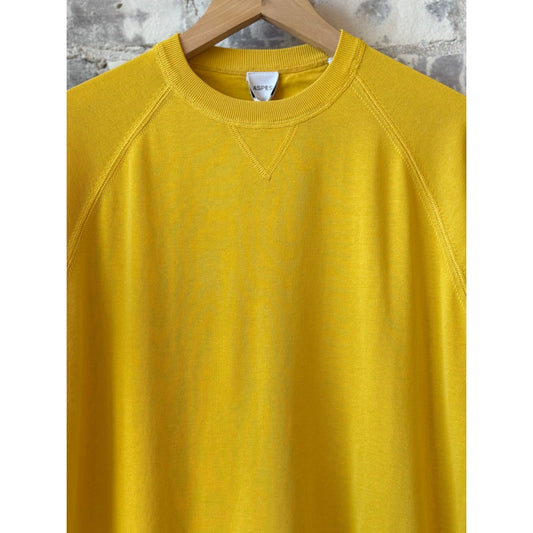 Cotton Crewneck Sweater - Yellow - DUNE + SALT