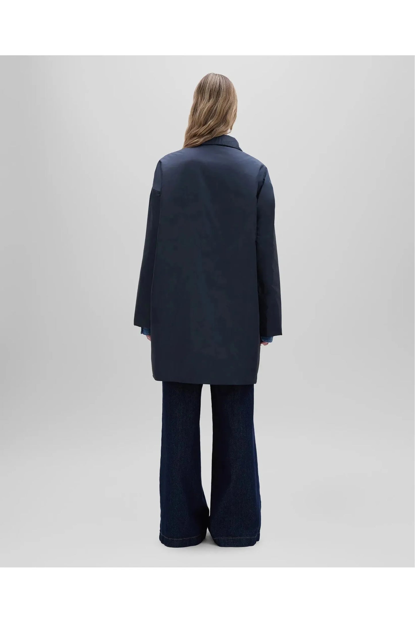 Teena Nylon Coat - Navy - DUNE + SALT