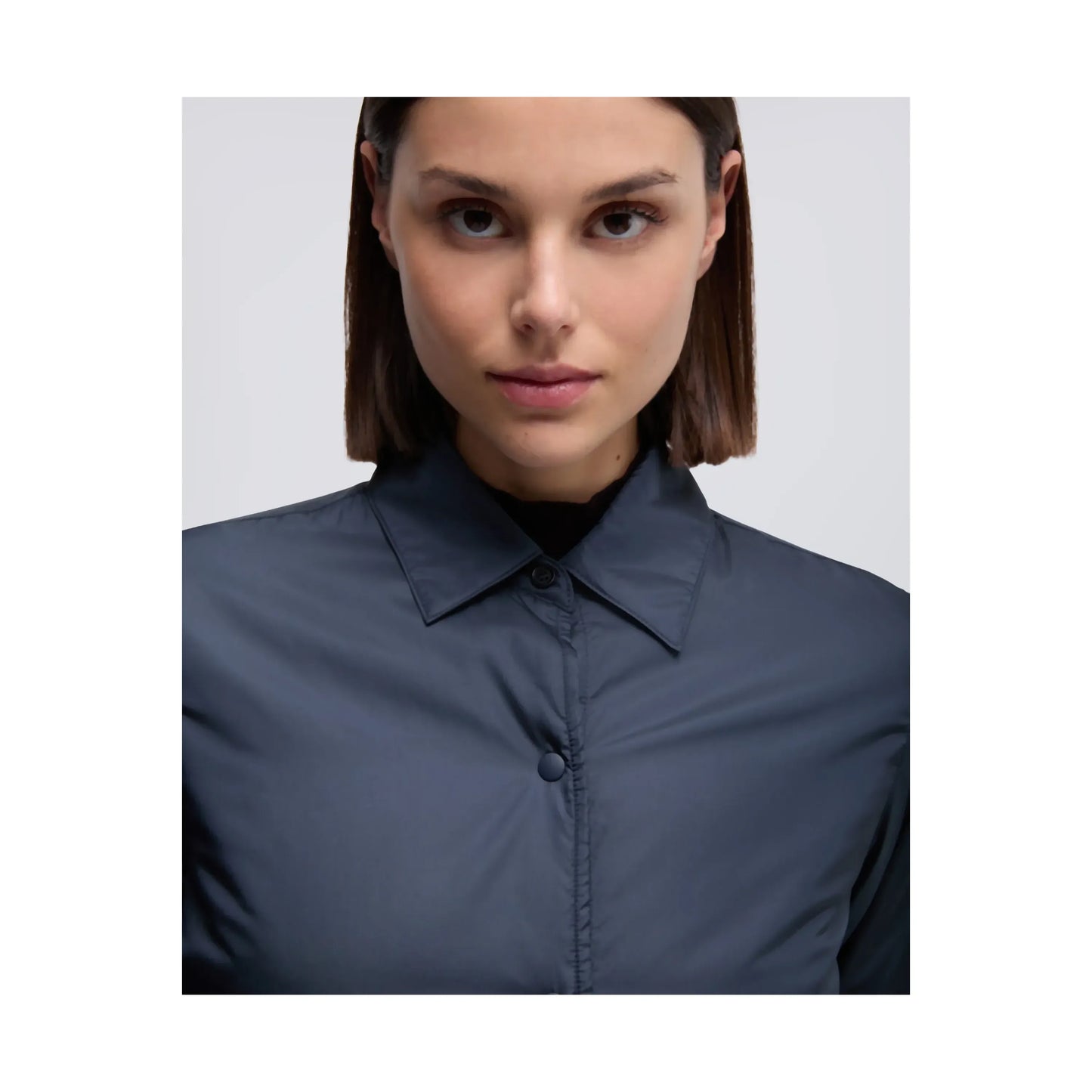 Padded Nylon Overshirt - Navy - DUNE + SALT