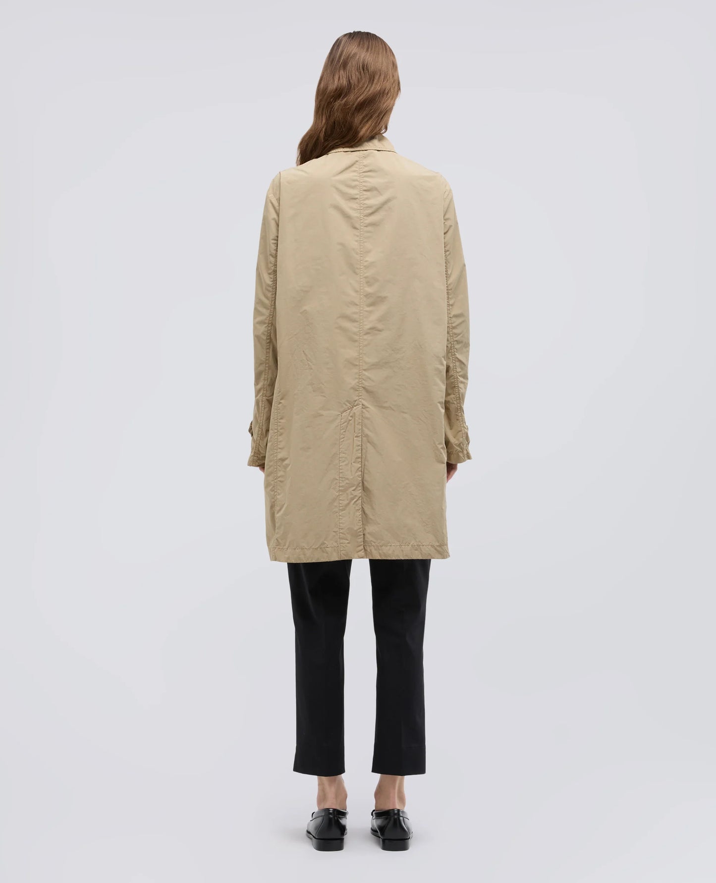 Polyester and Compact Nylon Raincoat - White - DUNE + SALT