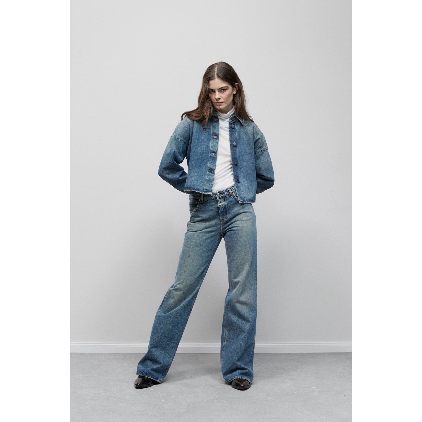 Gillan Wide Jean - Mid Blue - DUNE + SALT