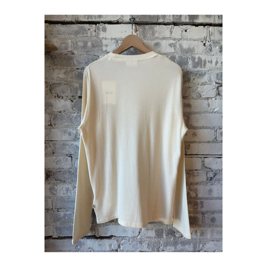 Clive Honeycomb Structured Tee - Egg White - DUNE + SALT