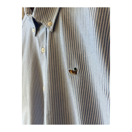 BD Duck Shirt - Striped Navy - DUNE + SALT