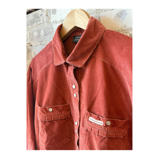 Women's Wild Velvet Shirt - Terra Red - DUNE + SALT