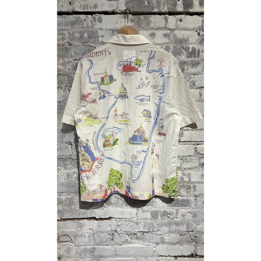 Poplin Reef Shirt - White New Jersey Bay - DUNE + SALT