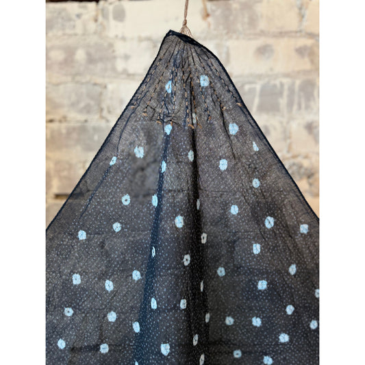 Cotton Single Gauze Shibori Print Scarf - DUNE + SALT