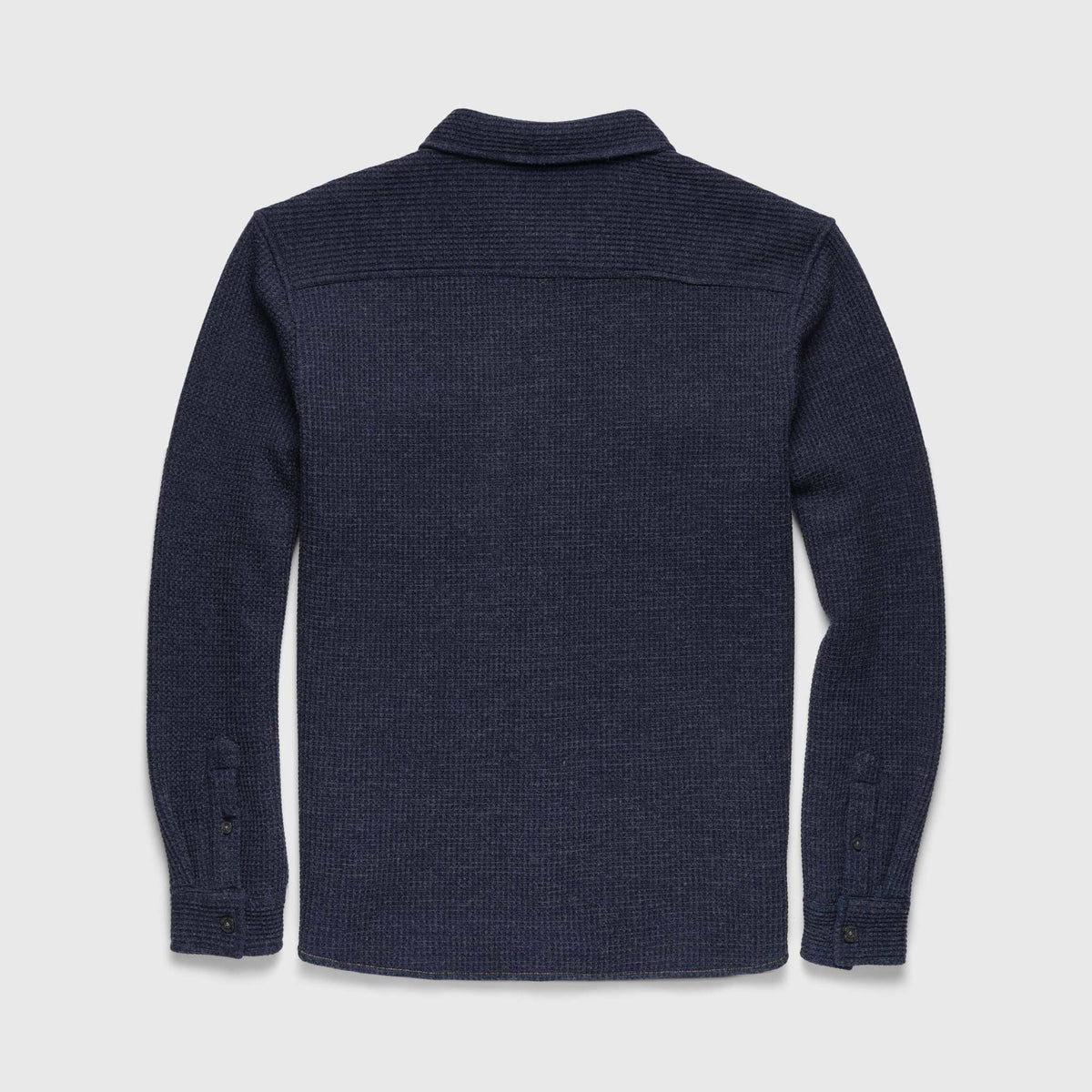 Surfside Supply Dylan Waffle Fleece Shirt Jacket - Navy Heather Dark Slate Gray
