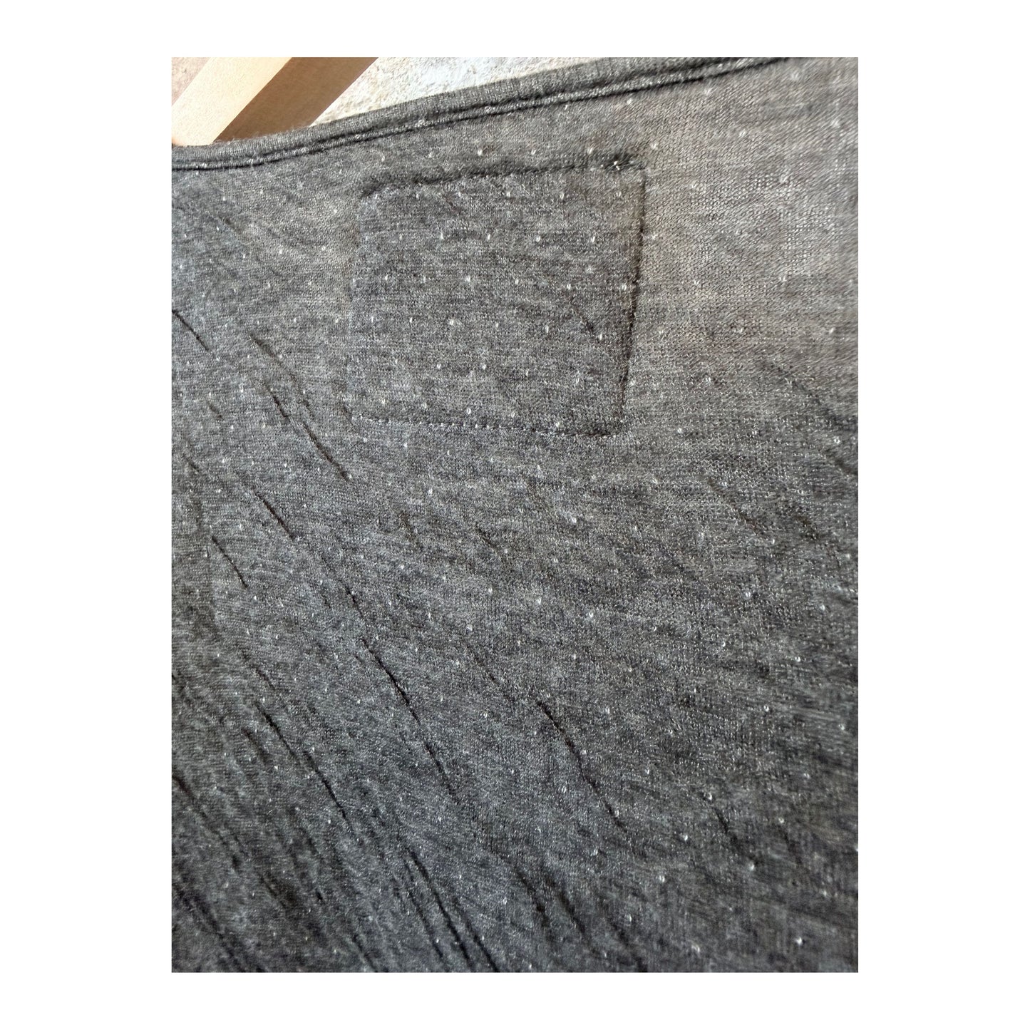 Melange Double Face LS Crew - Heather Charcoal - DUNE + SALT