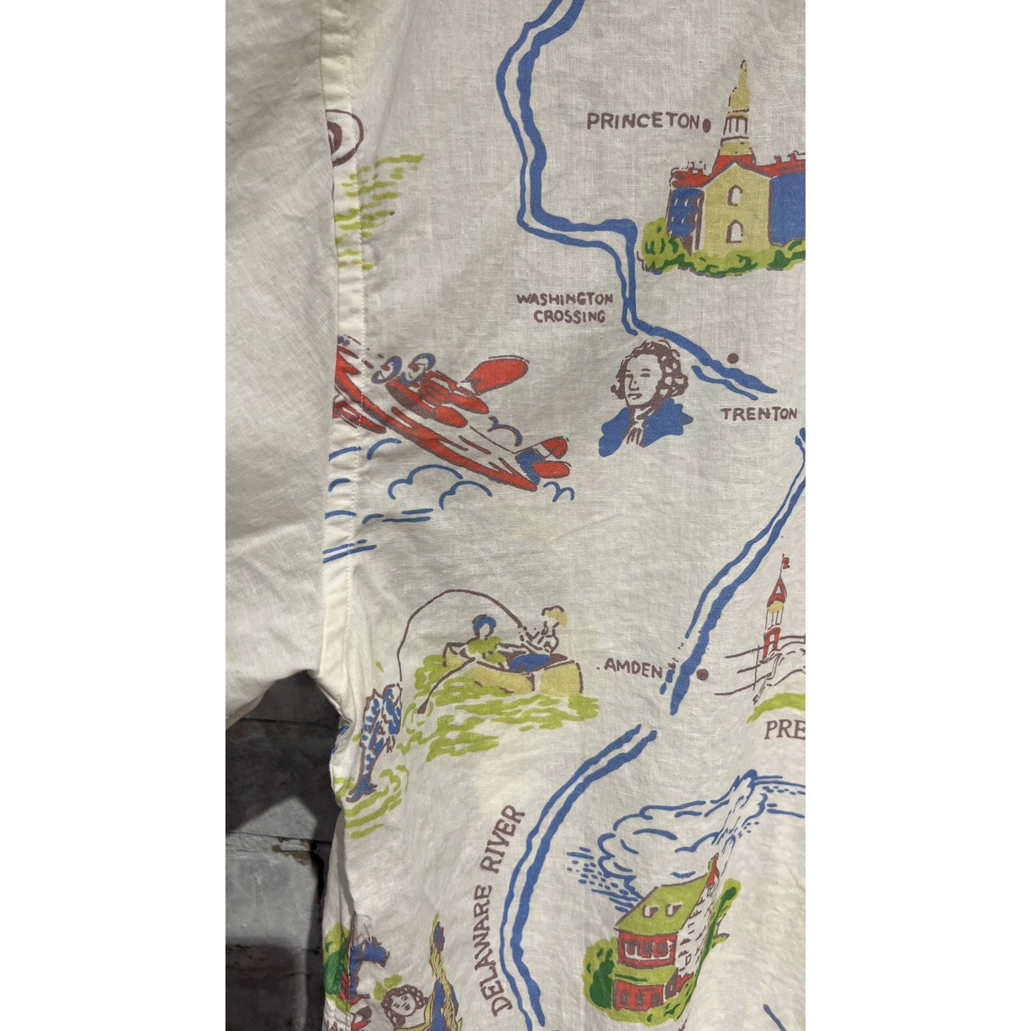 Poplin Reef Shirt - White New Jersey Bay - DUNE + SALT