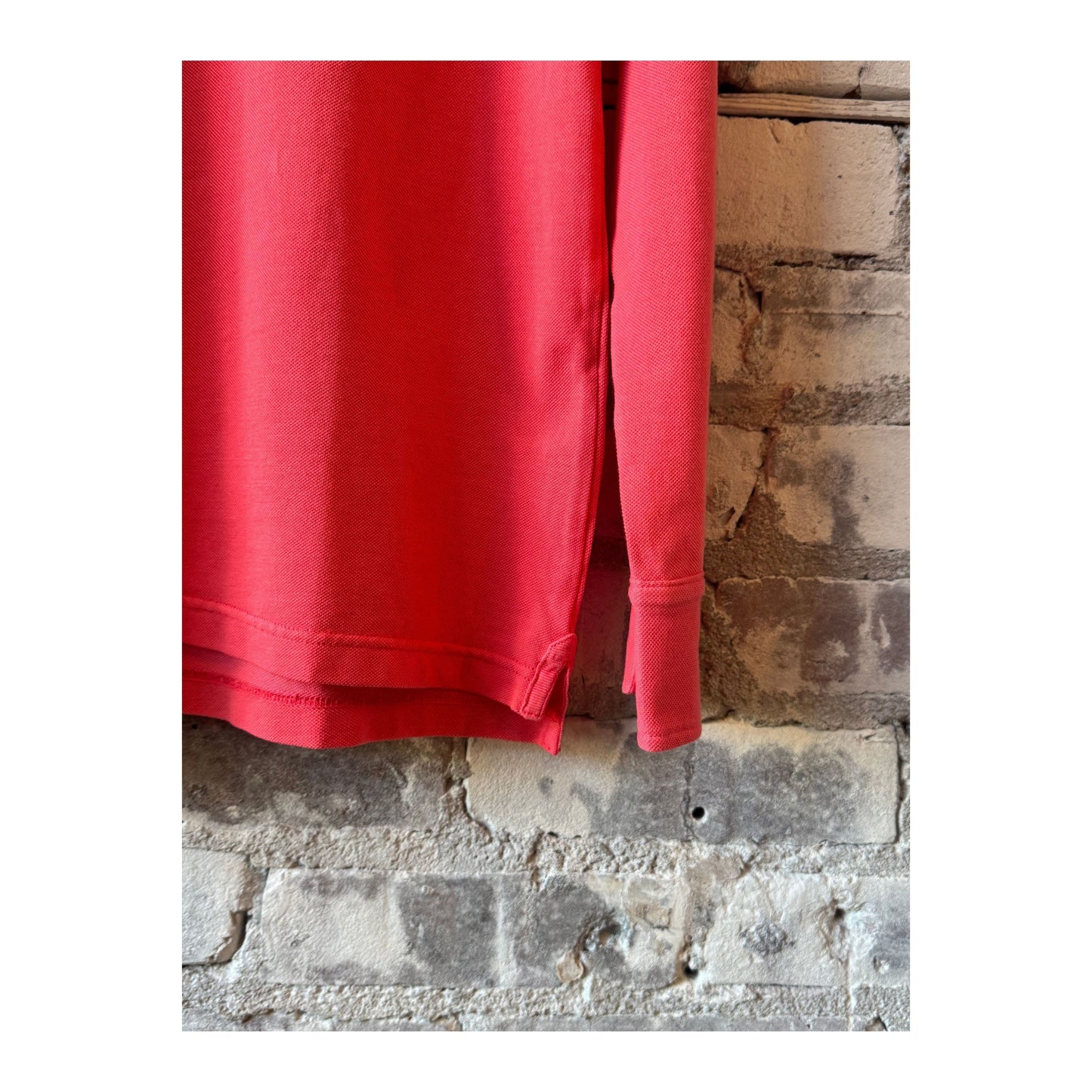 Cotton Piqué Rugby Polo - Faded Coral - DUNE + SALT