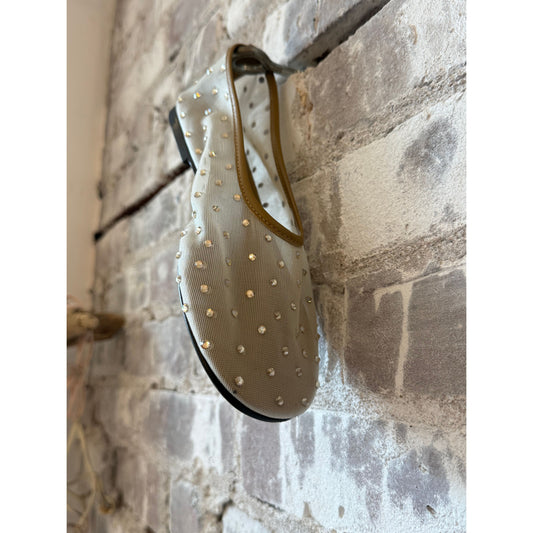 Women's Dear Frances Balla Mesh Crystals in Caramel with sparkling crystal embellishments on a mesh upper.