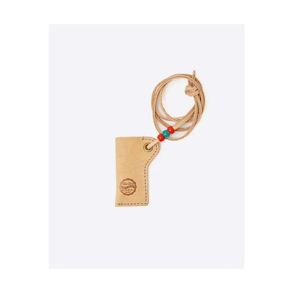 Natural leather lighter pouch by Girls of Dust, stylish accessory with a sleek, minimalist design for carrying lighters.