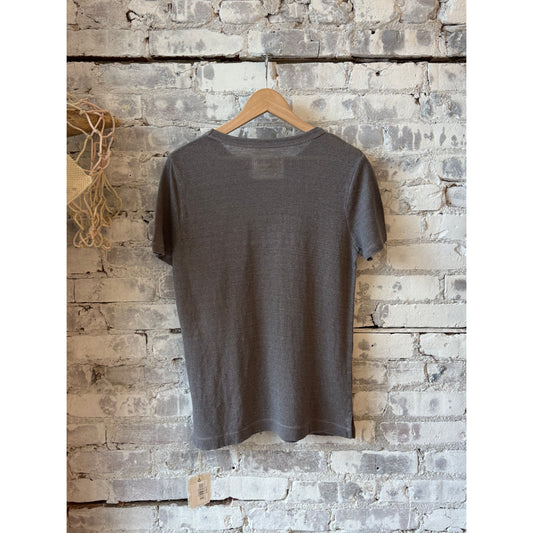 Hemp Pique SS Crew - Charcoal - DUNE + SALT