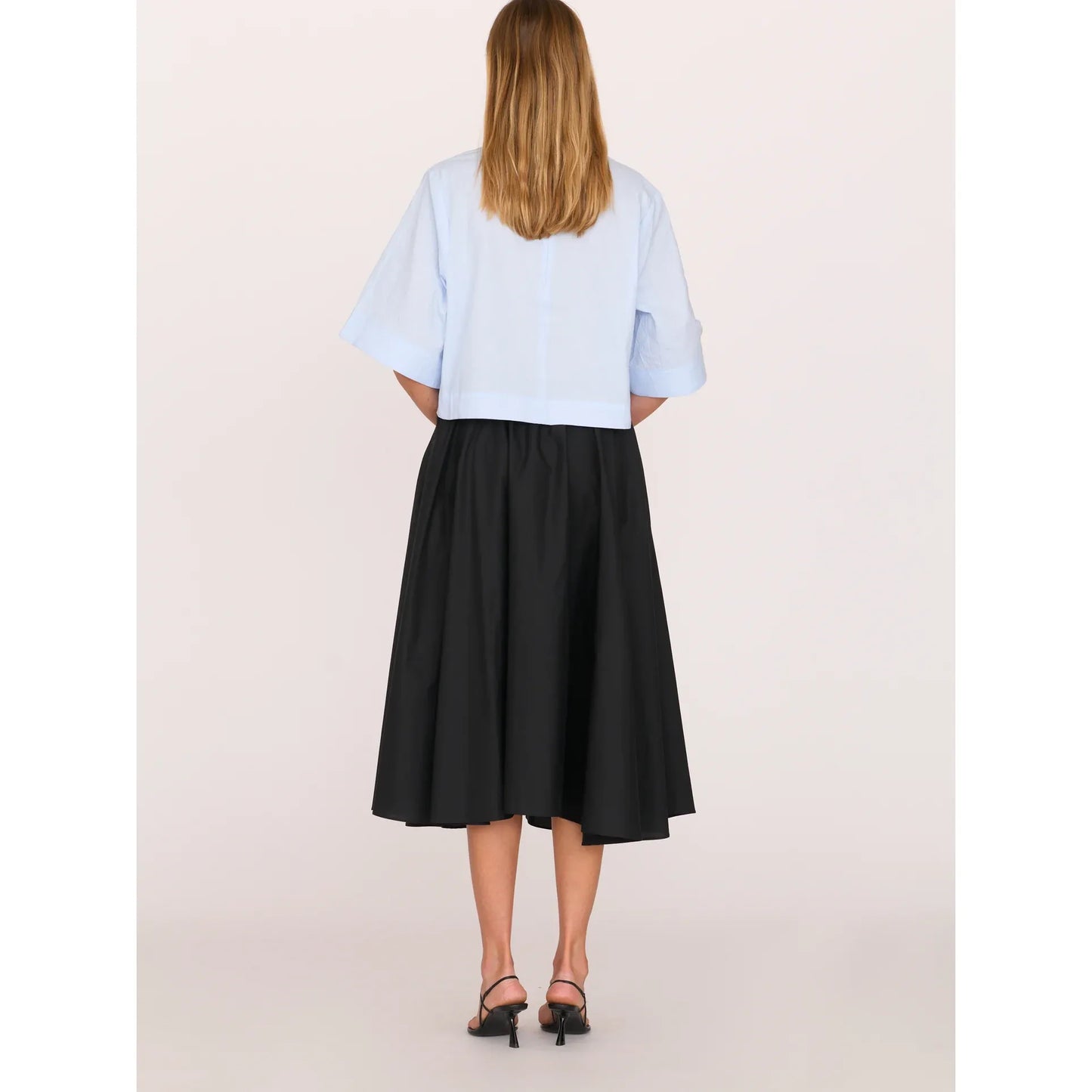 Women's violet top by Secular featuring a stylish blue design, displayed on a plain background.