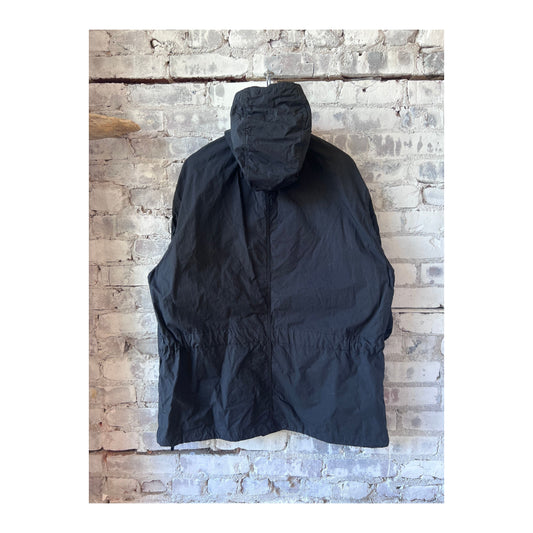 Cotton Twill Typewriter Parka - Black - DUNE + SALT