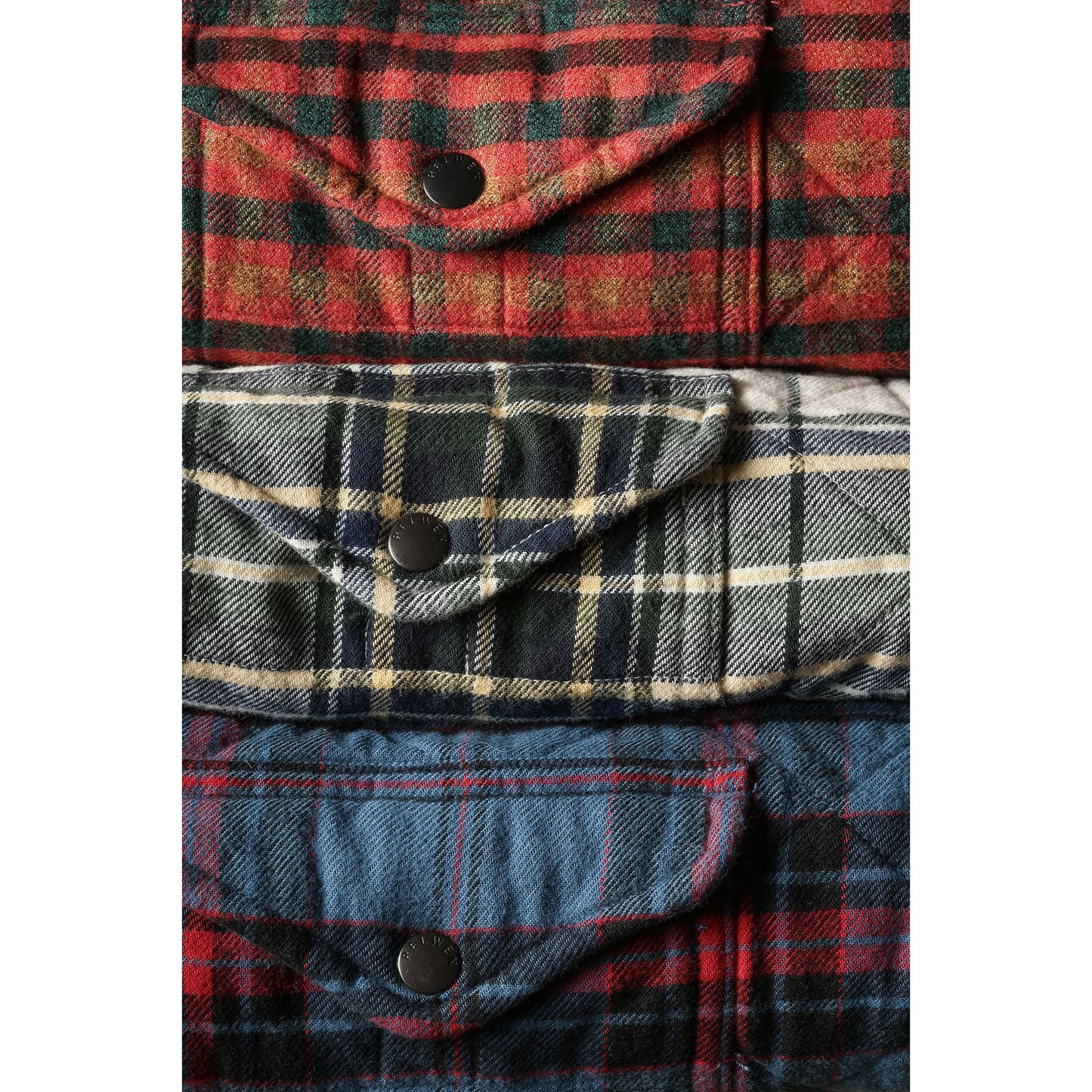 Quilted Flannel Shirt Jacket - Cream/Forest Tartan - DUNE + SALT