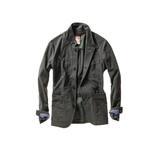 Moleskin Trap Blazer - Char Loden - DUNE + SALT