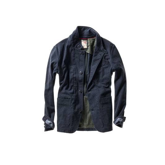 Moleskin Trap Blazer - Dark Navy - DUNE + SALT