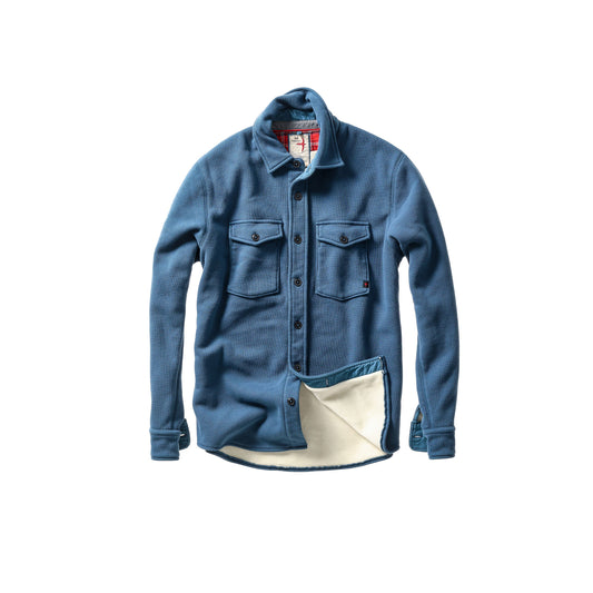 Pique Fleece Workshirt - Dark Marine - DUNE + SALT