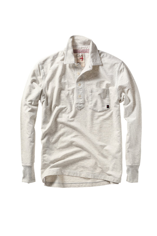 Mariner Polo - Bone Heather - DUNE + SALT