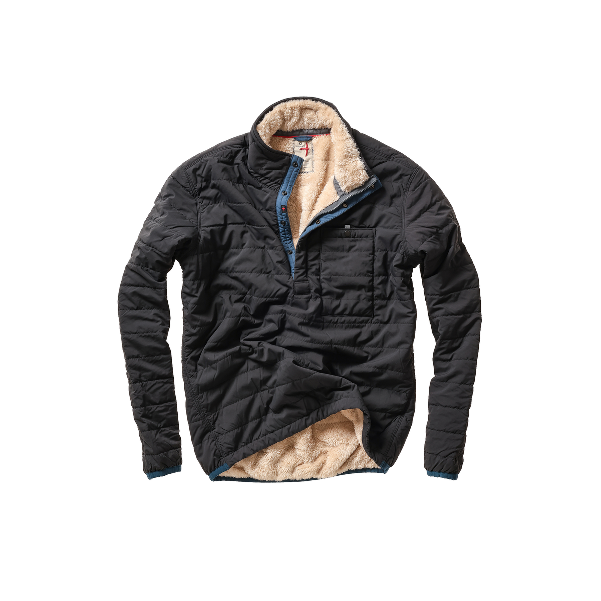 Relwen Qltd Superfleece Popover - Black Fade Black