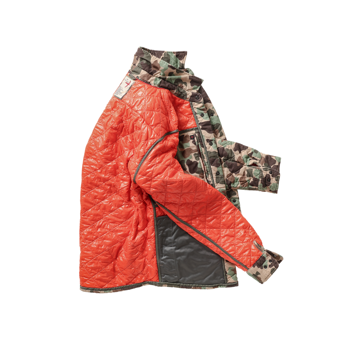 Relwen Qltd Flannel Shirtjacket - Duck Camo Black