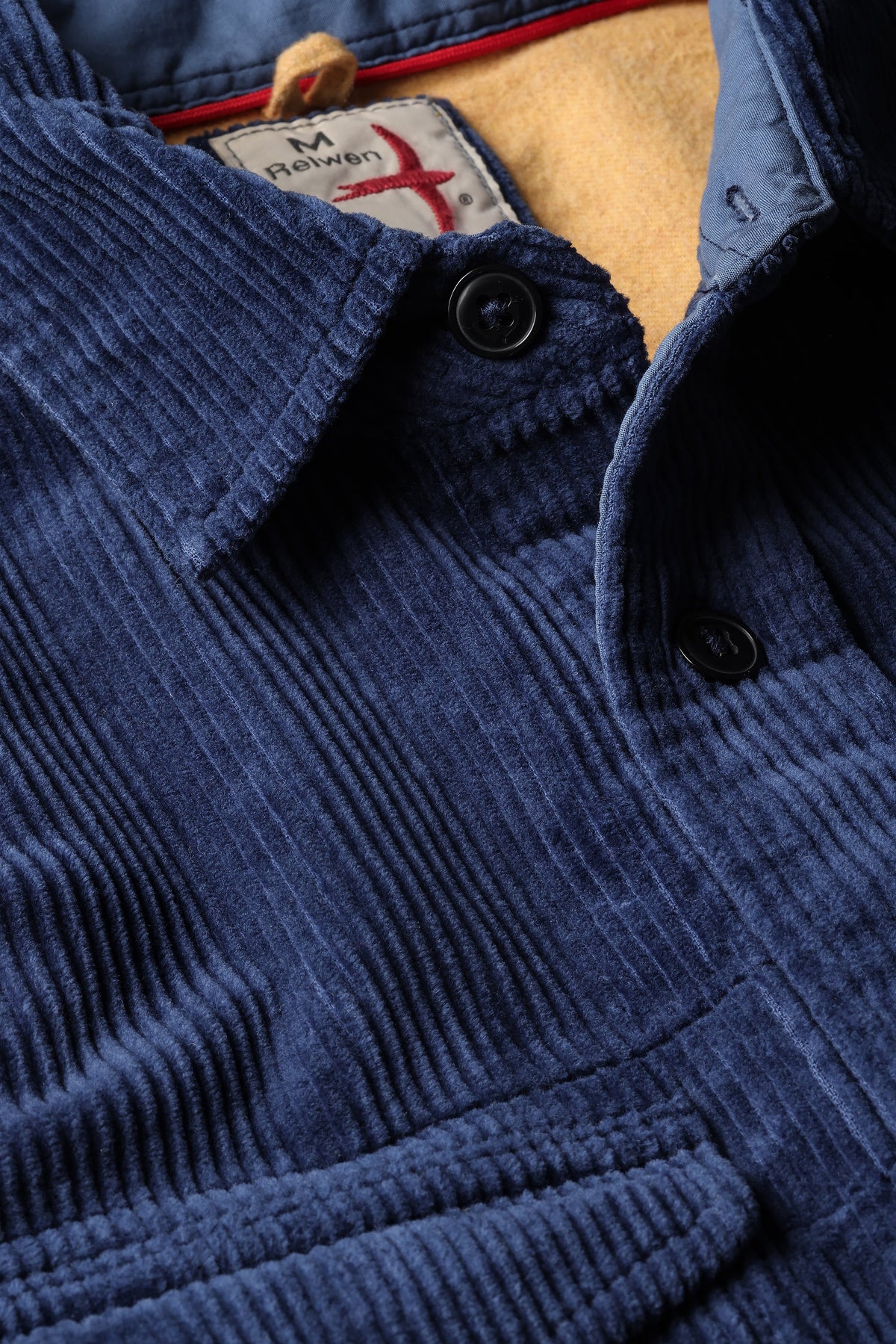 Relwen Cord Workshirt - Admiral Blue Dark Slate Gray