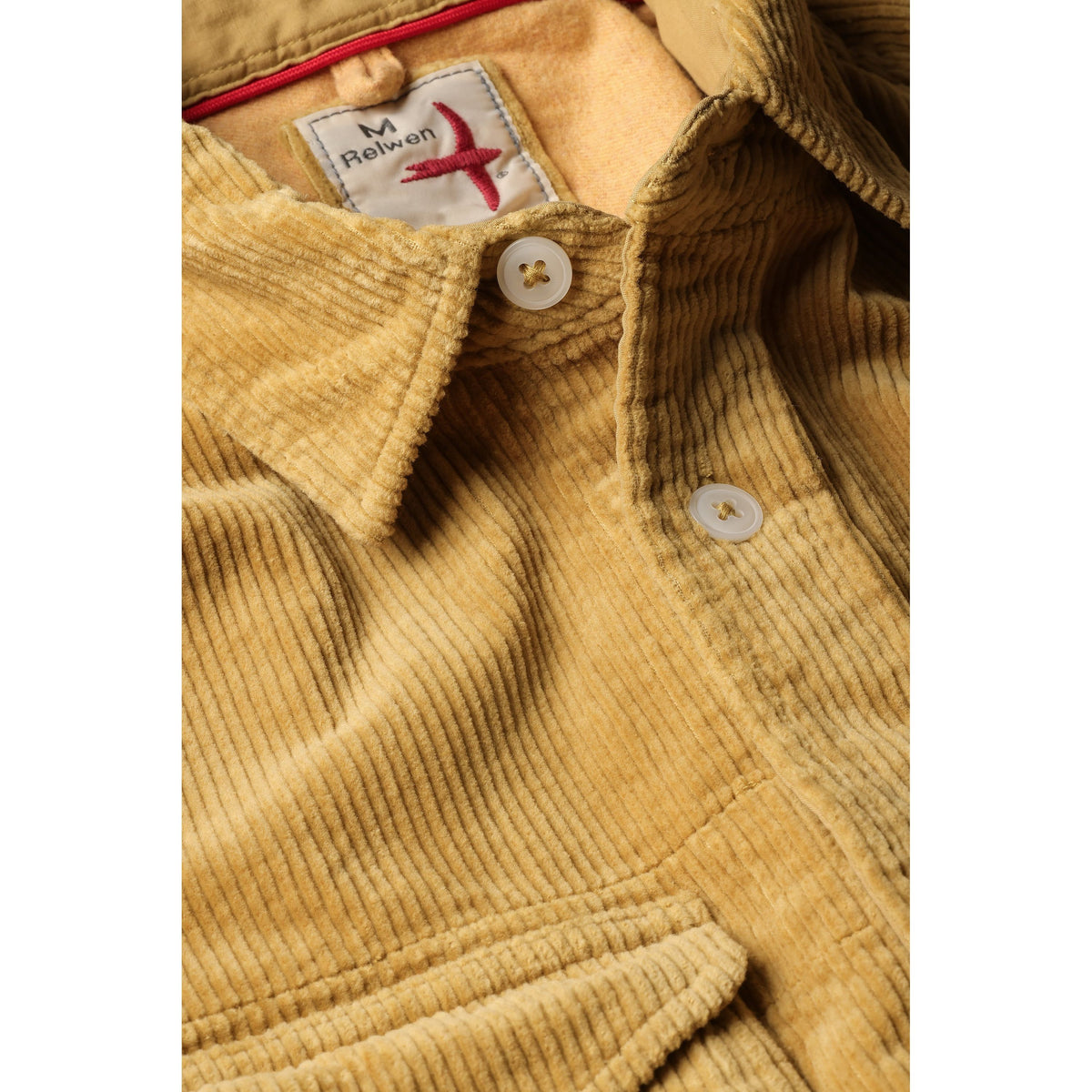 Relwen Cord Workshirt - Honey Dark Khaki