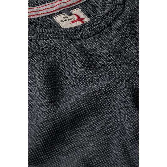 Relwen Bi-Waffle Crew - Dark Charcoal Dark Slate Gray