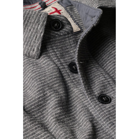 Relwen Mariner Polo - Charcoal Stripe Dim Gray