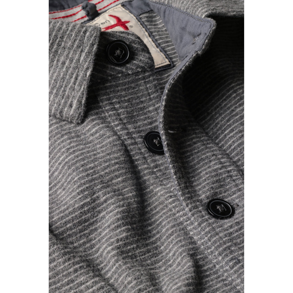 Relwen Mariner Polo - Charcoal Stripe Dim Gray