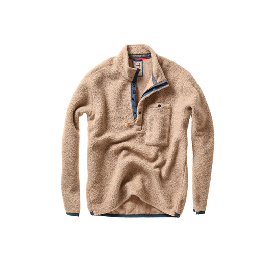 Relwen Wooly Shag Snap-Zip - Dark Biscuit Heather Black