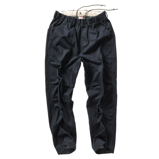 Relwen Drawstring Utility Pant - Dark Indigo Yarn-dye Dark Slate Gray