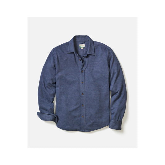 Pacifica Stretch Twill Shirt - Navy - DUNE + SALT