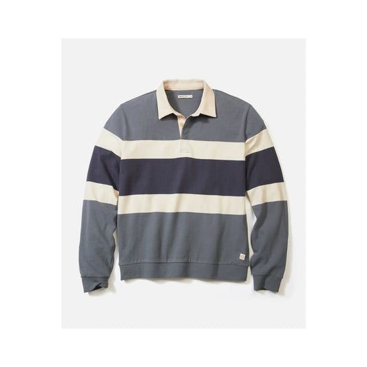 Sueded Rugby Polo - Stormy Weather Colorblock - DUNE + SALT