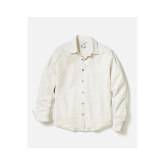 Pacifica Stretch Twill Shirt - Oatmeal Heather - DUNE + SALT