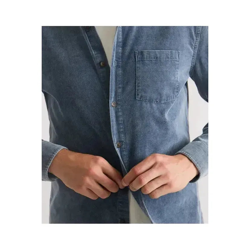 Lightweight Corduroy Shirt - Indigo - DUNE + SALT