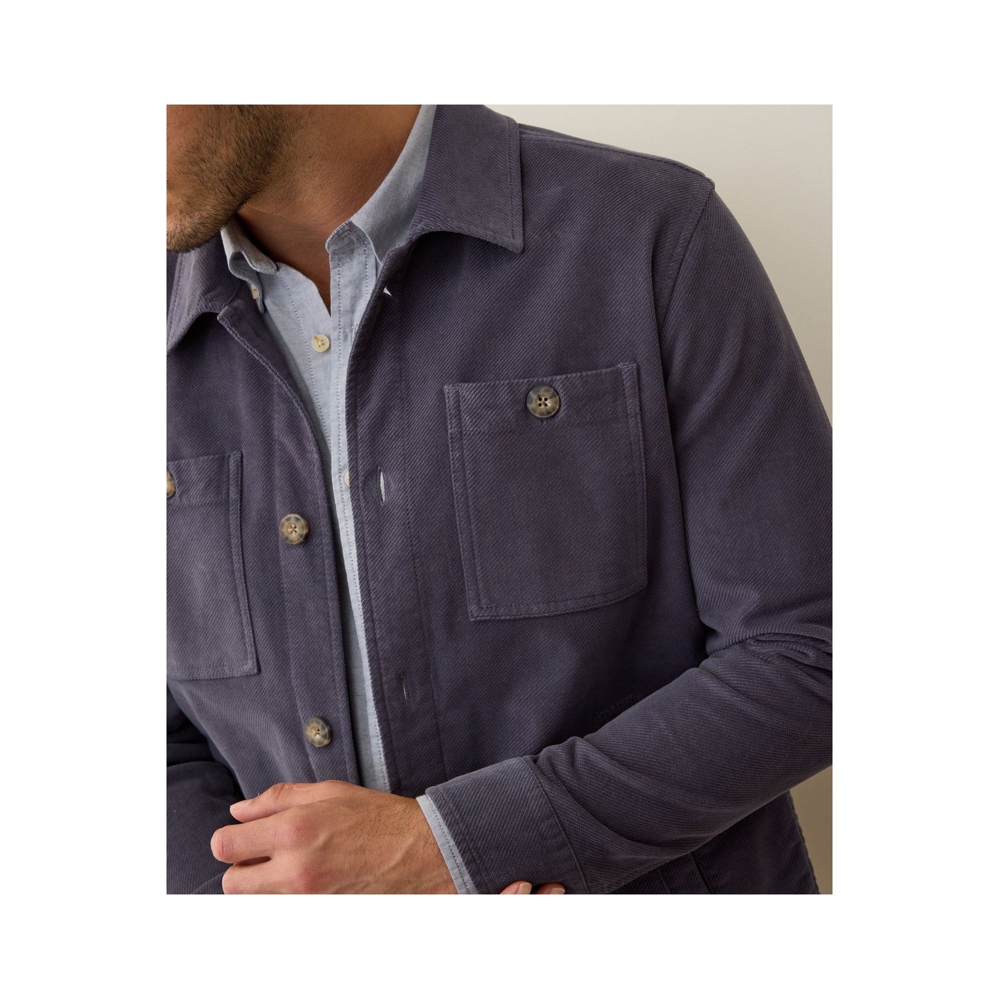 Max Moleskin Overshirt - Mood Indigo - DUNE + SALT