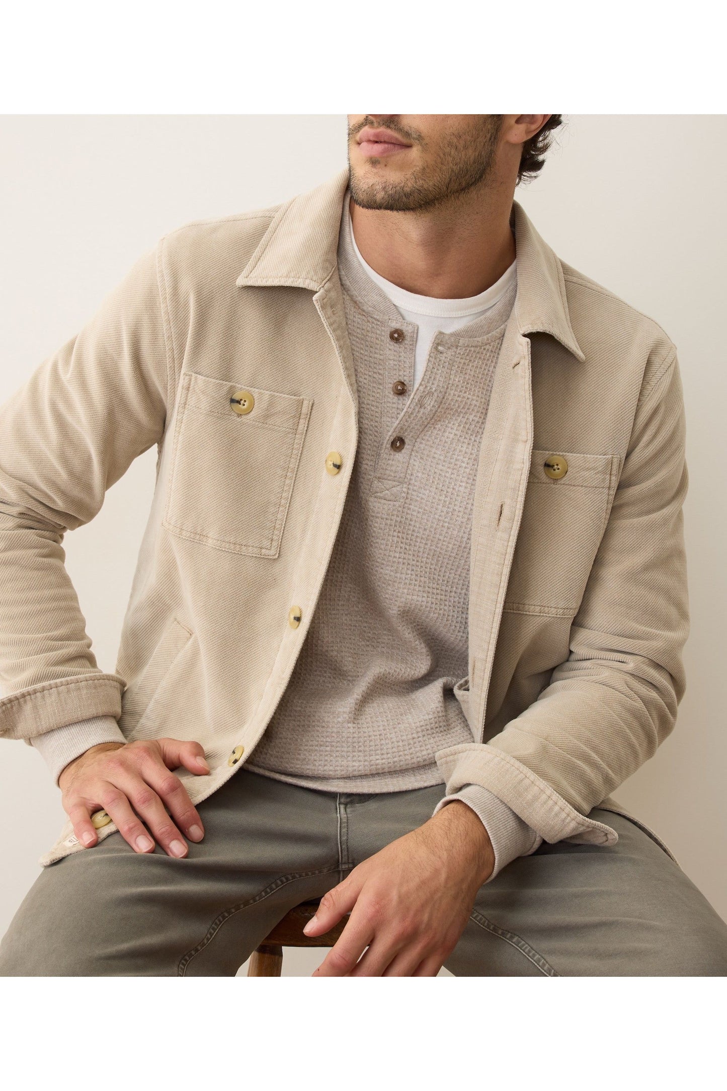 Max Moleskin Overshirt - Taupe - DUNE + SALT