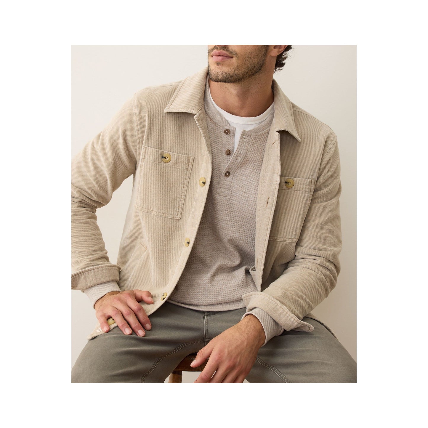 Max Moleskin Overshirt - Taupe - DUNE + SALT