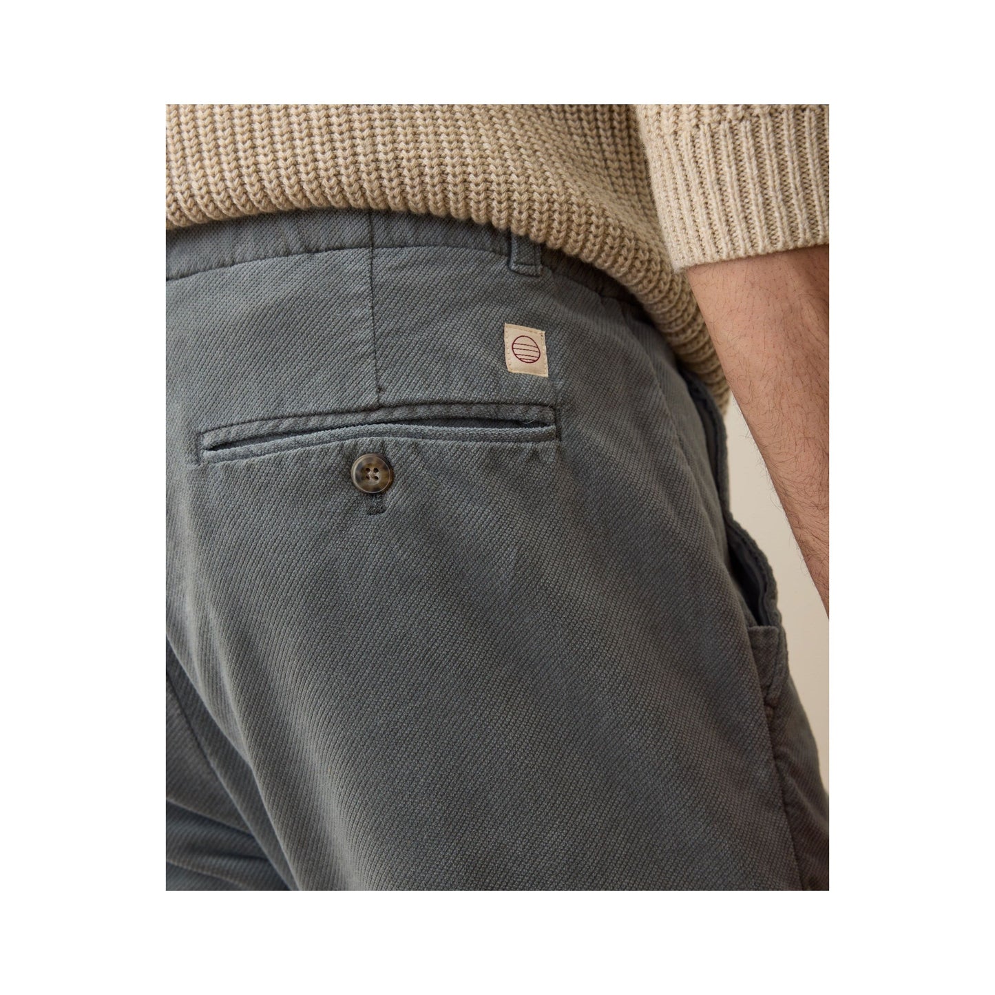 Saturday Slim-Straight Moleskin Chino - Balsam Green - DUNE + SALT