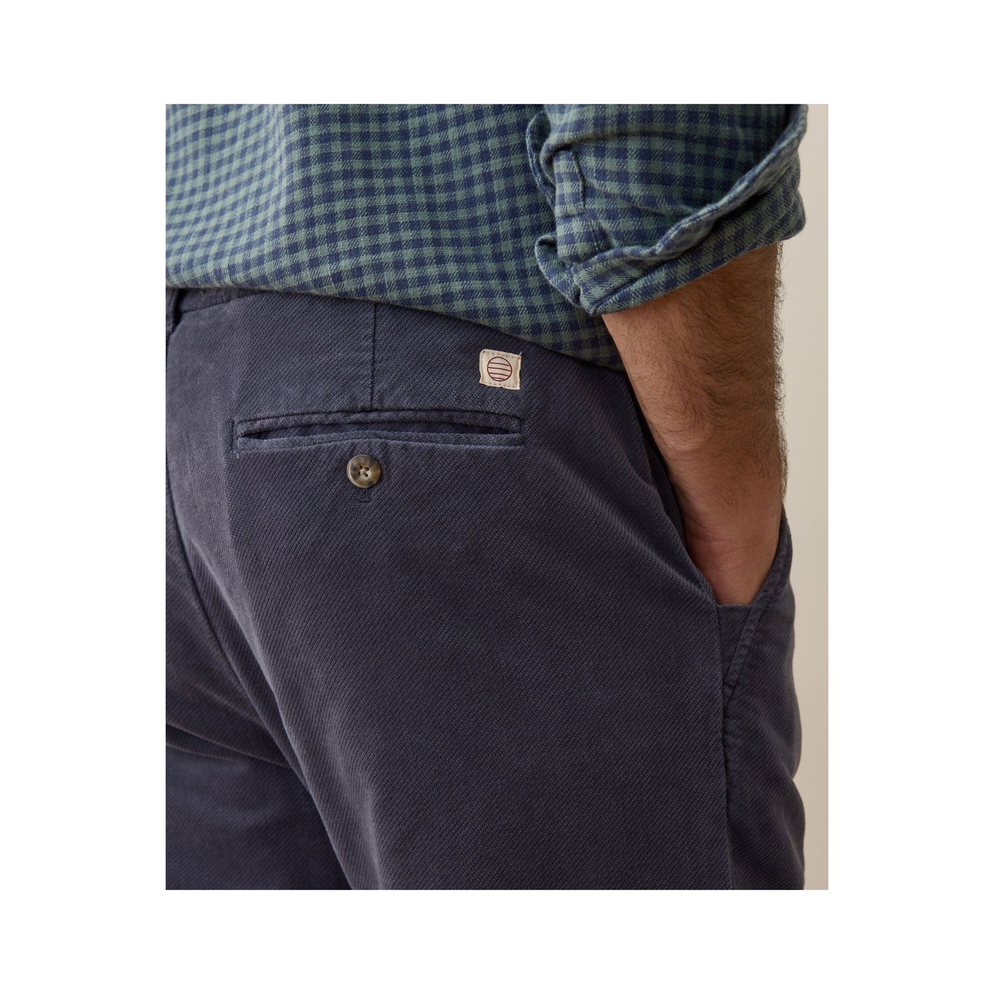 Saturday Slim-Straight Moleskin Chino - Mood Indigo - DUNE + SALT