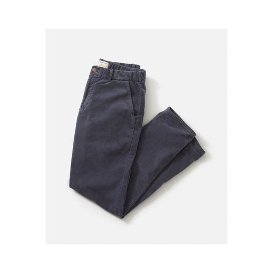 Saturday Slim-Straight Moleskin Chino - Mood Indigo - DUNE + SALT