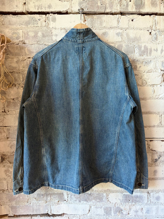 Unisex 11oz Selvedge Denim Short Chore Jacket - DUNE + SALT