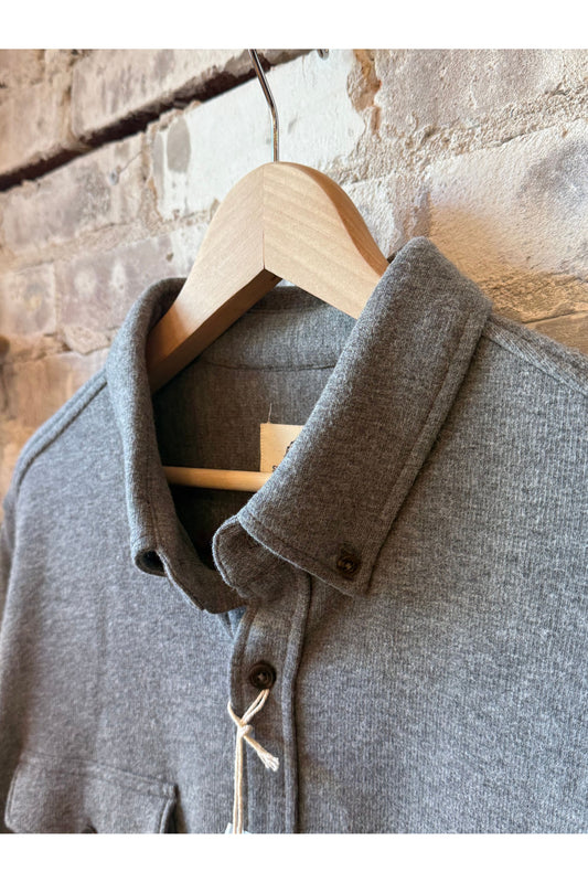 Rex Soft Knit Shirt - Charcoal Heather - DUNE + SALT