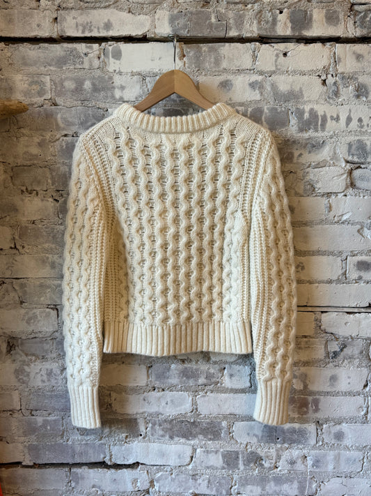 ELEVEN SIX Amara Sweater - Ivory Dark Gray