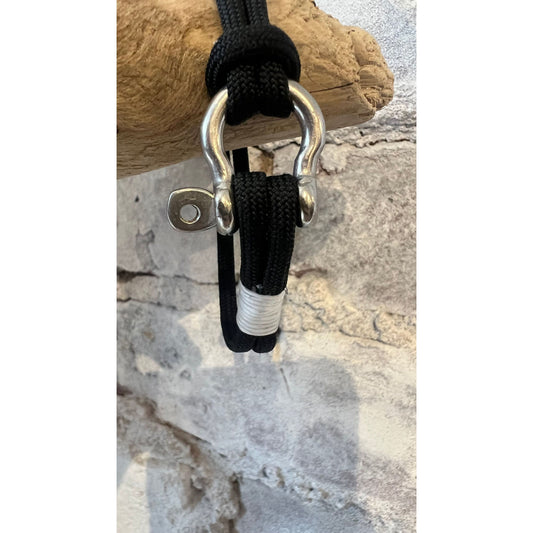 Black Nautical Shackle Bracelet - DUNE + SALT